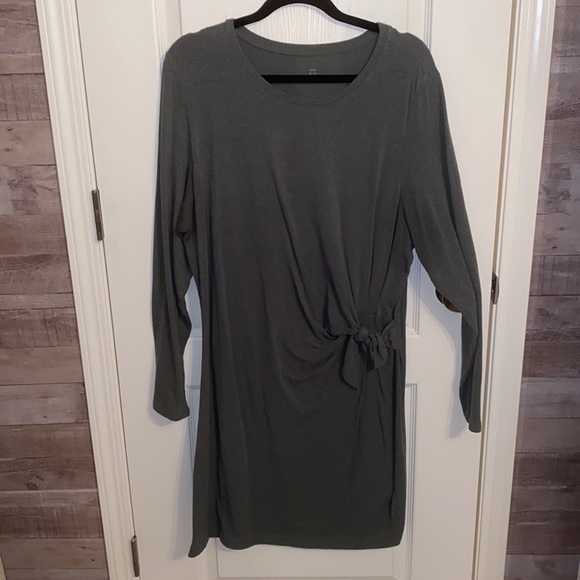 Long Sleeve Side Tie Dress - Picture 1 of 4